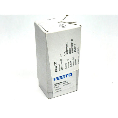 Festo VMPA1-FB-AP-4-1 Sub-base in box, new industrial automation part.