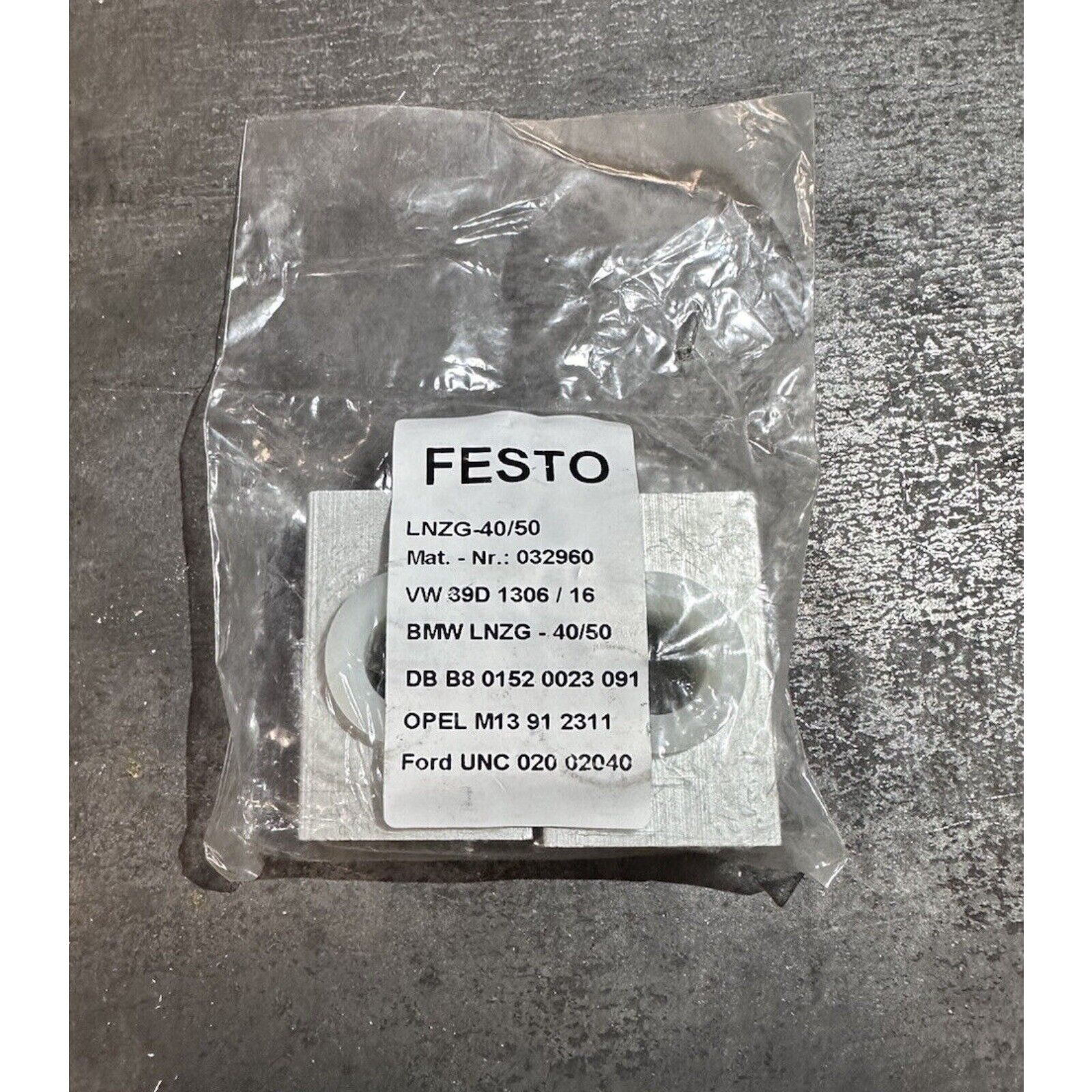 Festo LNZG-40/50 Trunnion support valve, industrial automation part