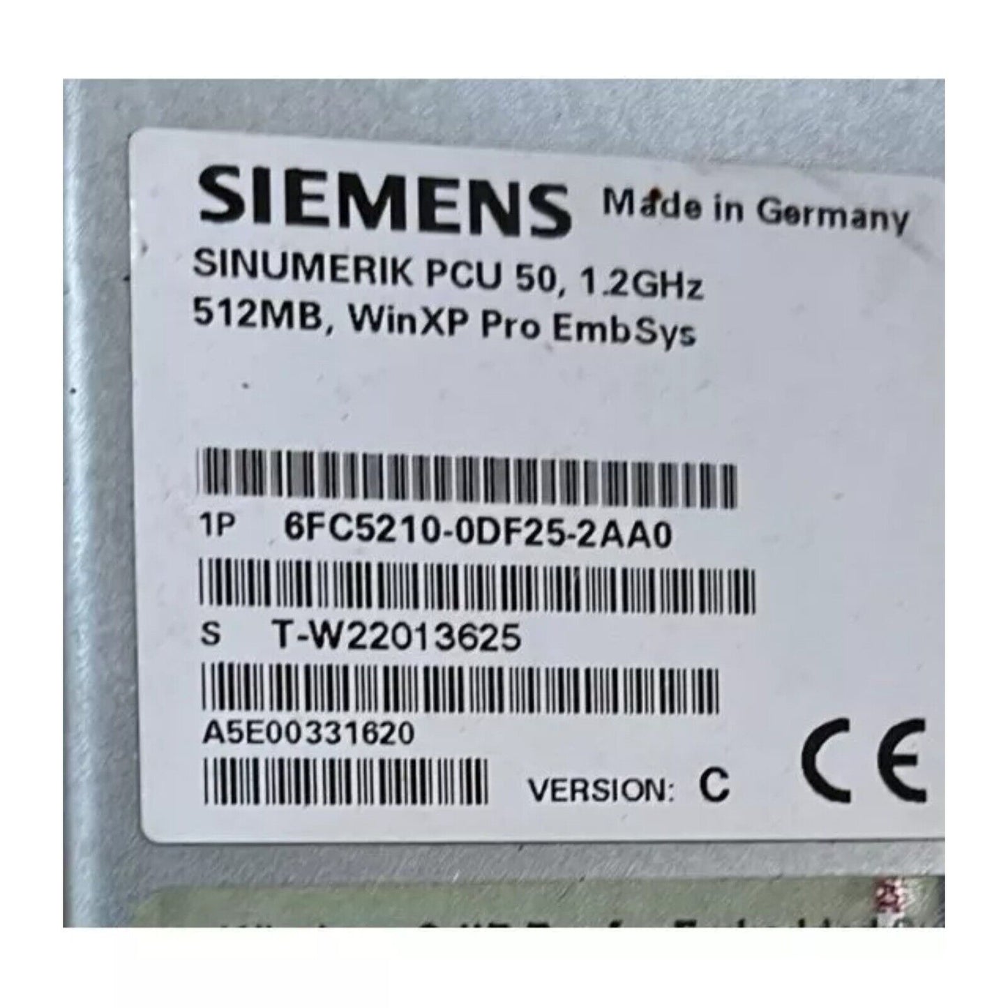 Siemens SINUMERIK PCU 50 PLC Module 6FC5210-0DF25-2AA0, Made in Germany, Industrial Automation Part