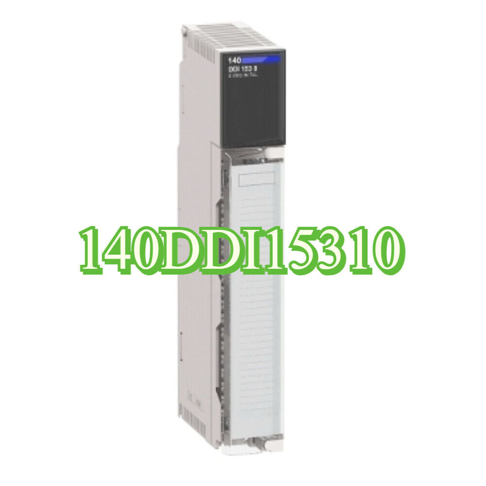 Schneider Electric 140DDI15310 PLC Module, industrial automation component. Featured with text 140DDI15310.