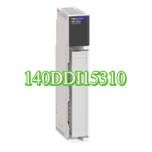 Schneider Electric 140DDI15310 PLC Module, industrial automation component. Featured with text 140DDI15310.