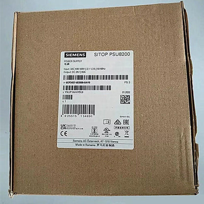 Siemens SITOP PSU8200 Power Supply, model 6EP3437-8SB00-0AY0, industrial automation part in box, power supply unit.