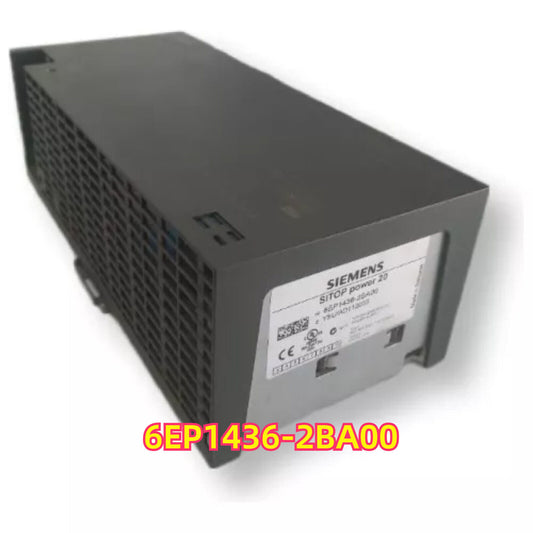 Siemens SITOP Power 24V/20A power supply, model 6EP1436-2BA00. Industrial automation part.