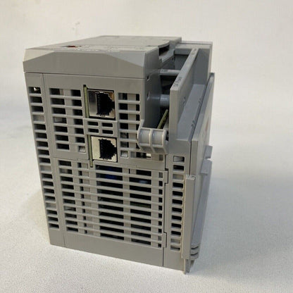 Allen-Bradley CompactLogix 5380 Controller, grey industrial automation component, with Ethernet ports.