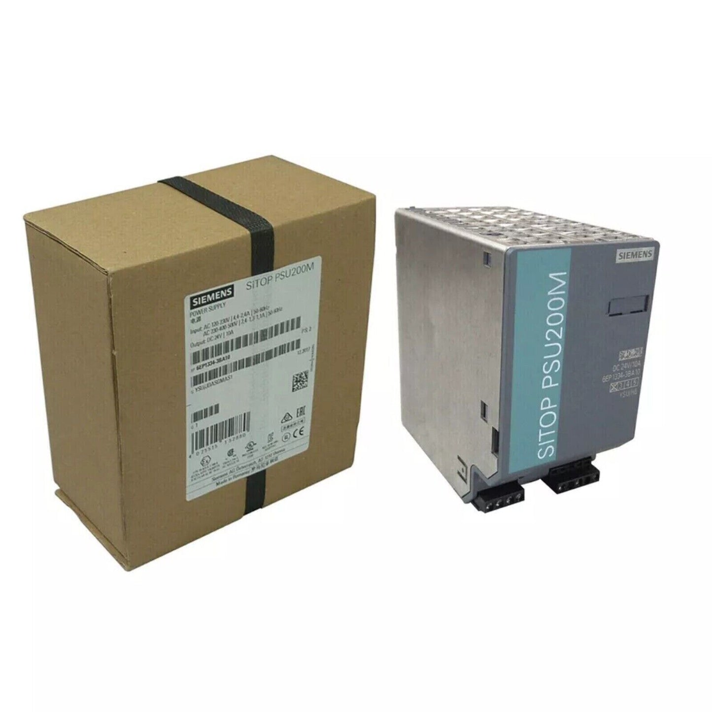 Siemens SITOP PSU200M industrial power supply with packaging, model 6EP1334-3BA10, 10A output