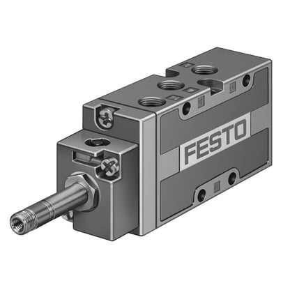 FESTO MFH-5-1/8-B Solenoid Valve. Gray industrial automation part with FESTO branding.