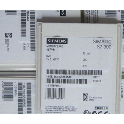 Siemens SIMATIC S7-300 Memory Card 8MB 6ES7 953-8LP20-0AA0, industrial automation part