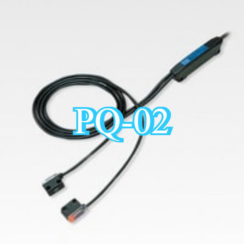 Keyence PQ-02 Photoelectric Sensor, New, Black cable and connectors, with PQ-02 text