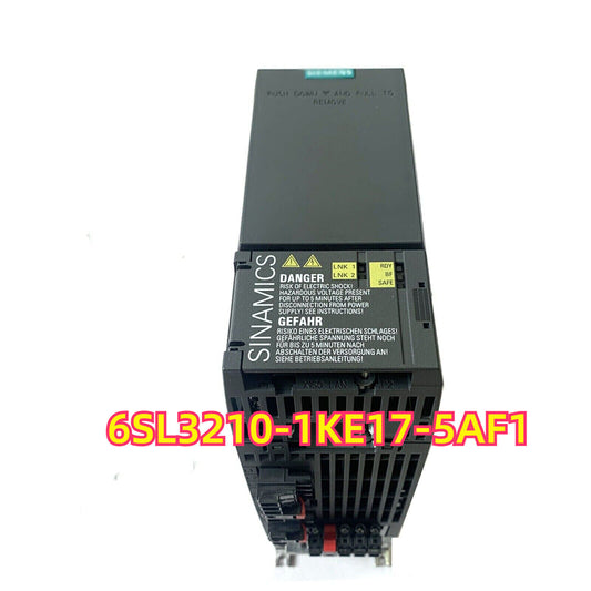 Siemens SINAMICS S120 power module 6SL3210-1KE17-5AF1, industrial automation part with PROFIBUS DP.