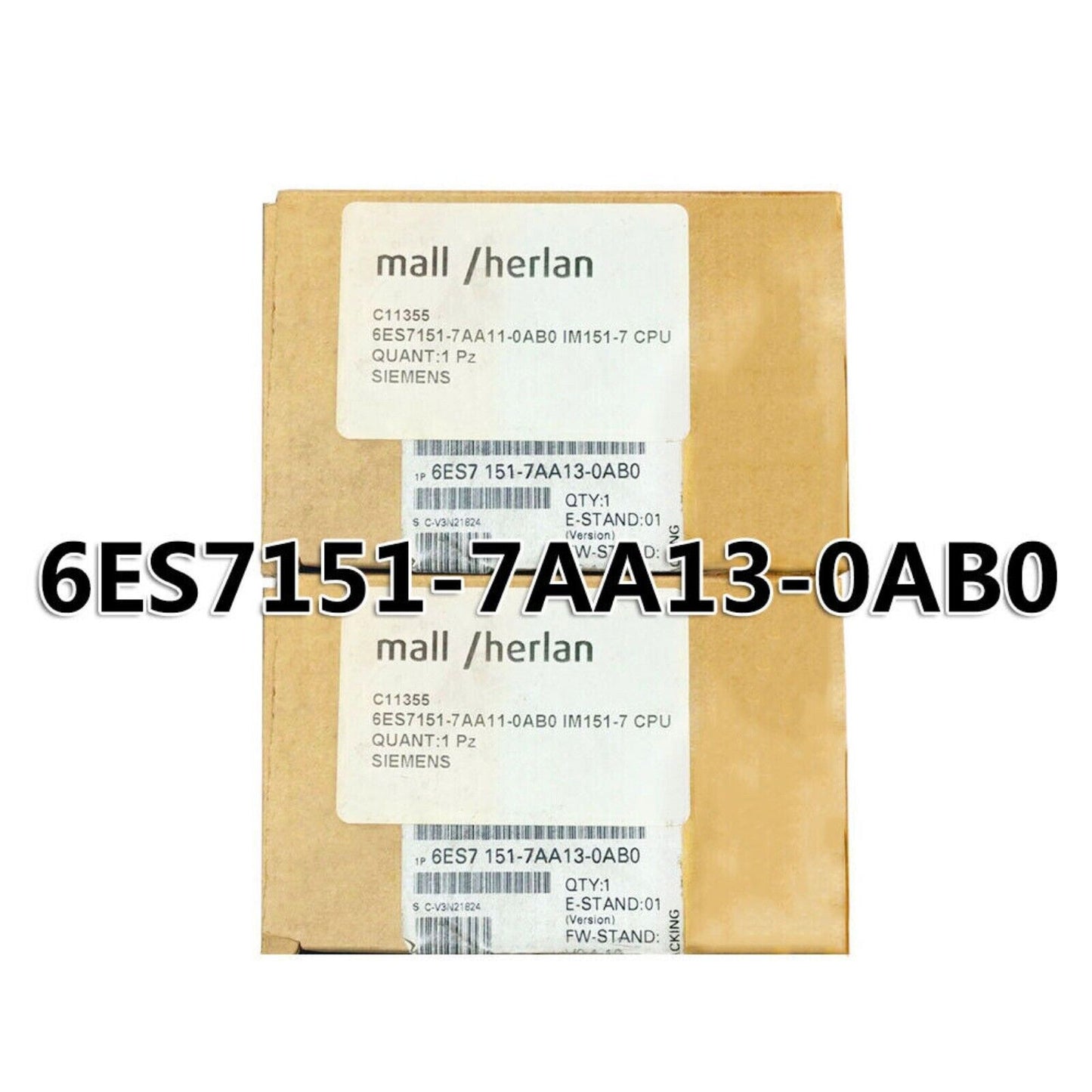 Siemens 6ES7 151-7AA13-0AB0 PLC module in box. Includes product code and details.