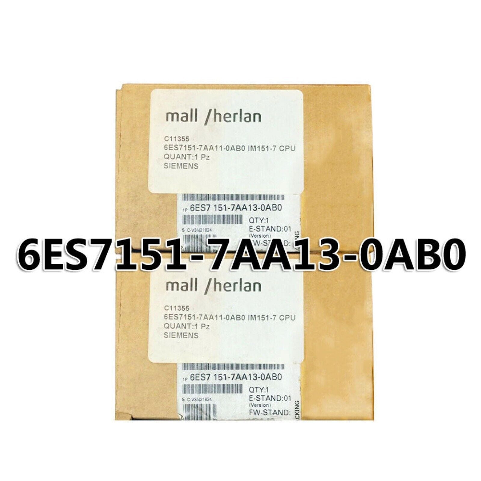 Siemens 6ES7 151-7AA13-0AB0 PLC module in box. Includes product code and details.