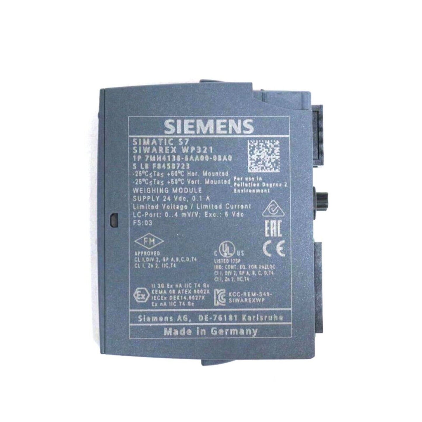 Siemens SIMATIC S7 SIWAREX WP321 Weighing Module, Industrial Automation PLC