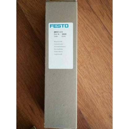 Festo JMFH-5-1/4 solenoid valve in box. Industrial automation part, electrical equipment.