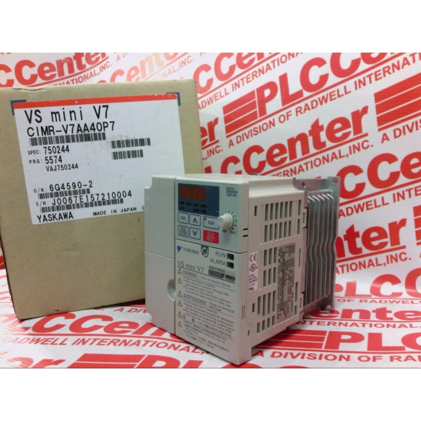 Yaskawa VS mini V7 Inverter CIMR-V7AA40P7, industrial automation part, Radwell International