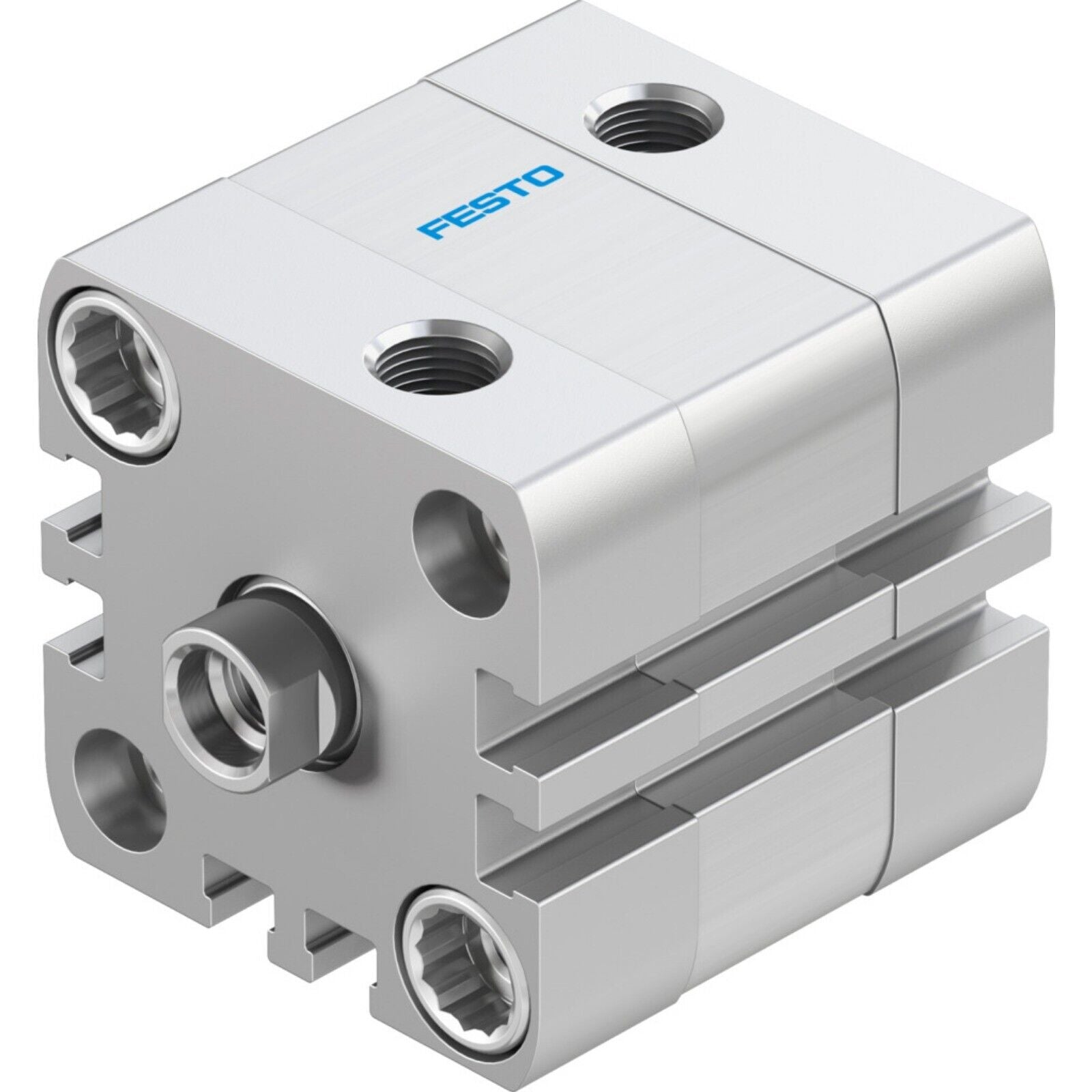 Festo ADN-32-5-I-P-A pneumatic cylinder, silver industrial automation component.