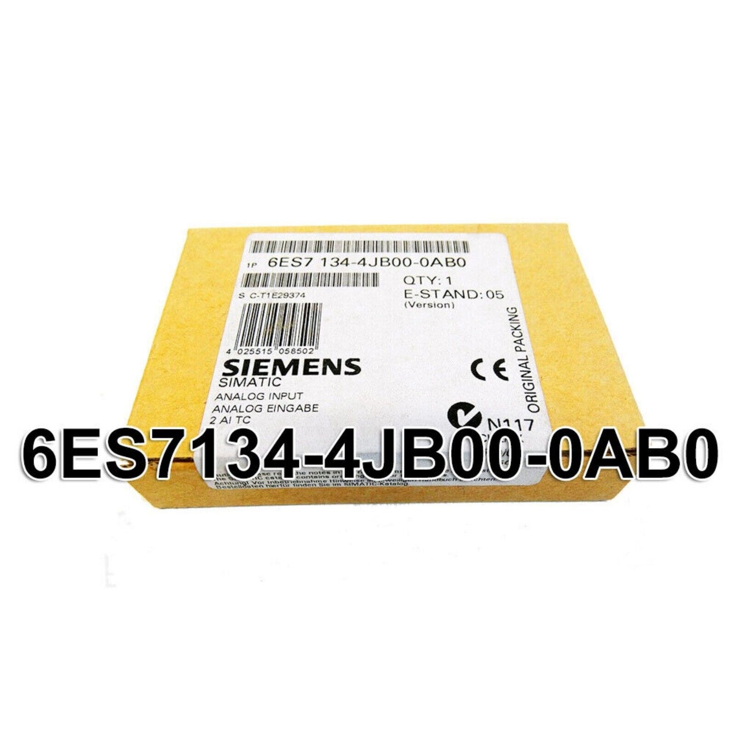Industrial Communication | Siemens | 6ES7134-4JB00-0AB0 6ES7134-4JB00-0AB0 DP Electronics Module ET 200S