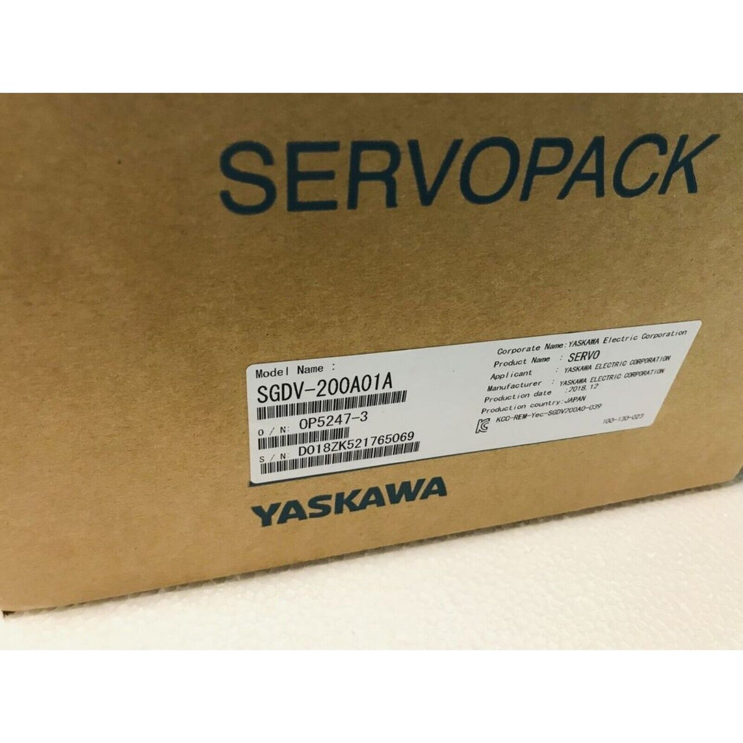 Servo Drive | YASKAWA | New  ServoPack Drive SGDV-200A01A in stock