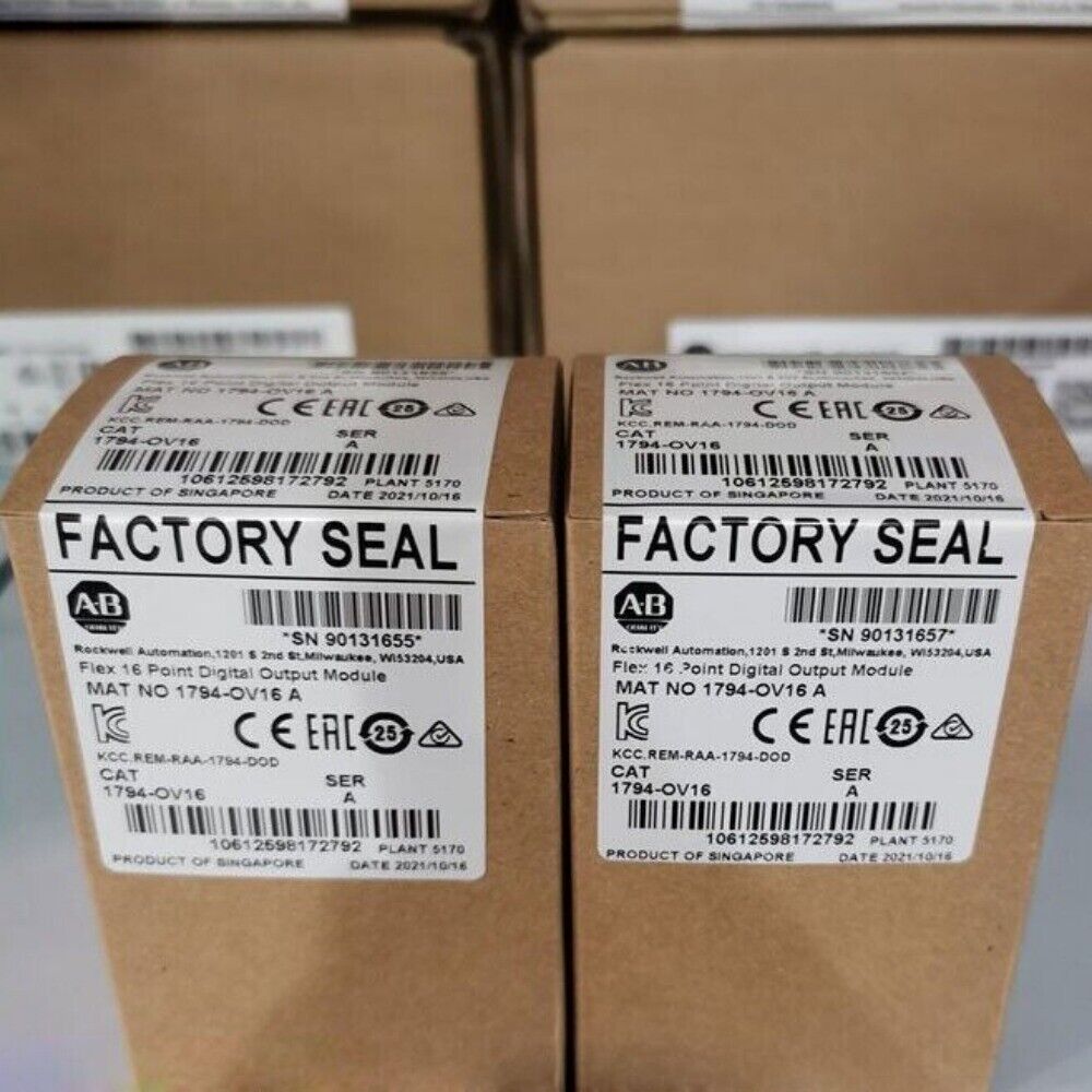 Allen-Bradley 1794-OV16 Flex 16 Point Digital Output Module boxes, Factory Seal, industrial automation parts