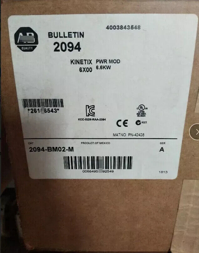 Sealed Allen-Bradley 2094-BM02-M Kinetix 6500 15A Servo Axis Power NEW IN BOX