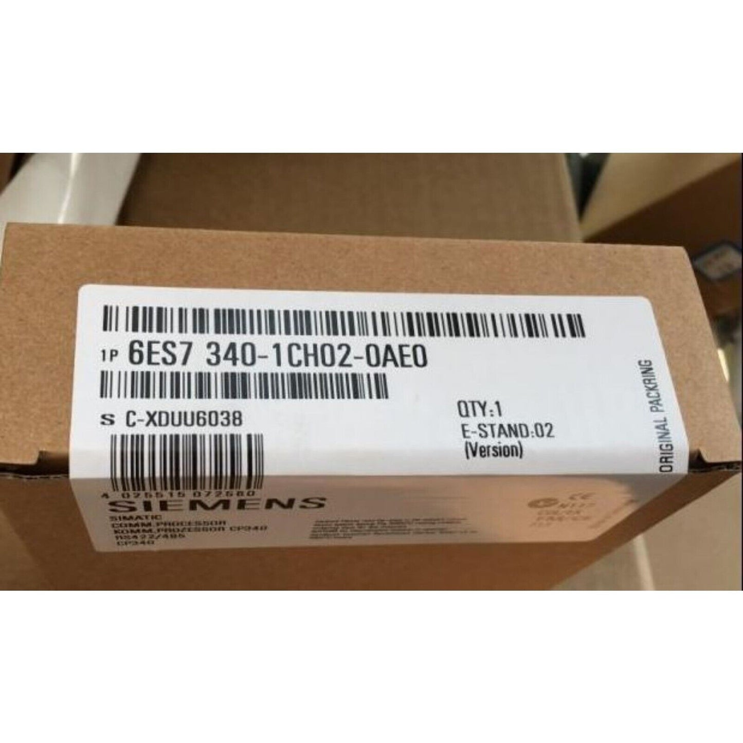 Siemens SIMATIC S7-300 CP 340 PLC Module in original packaging, 6ES7 340-1CH02-0AE0.