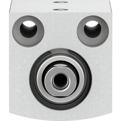 Festo ADVC-20-15-I-P industrial automation cylinder, angled view, metallic finish.
