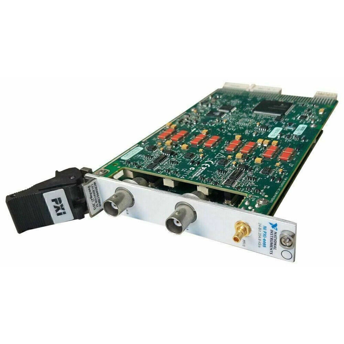 NI PXI-4465 dynamic signal analyzer module, PXI interface, BNC connectors, industrial automation part