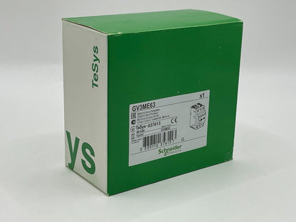 Schneider Electric GV3-ME63 Motor Circuit Breaker in box, 40-63A, GV3ME63