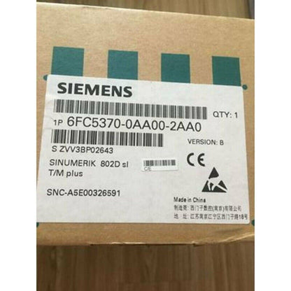 Siemens SINUMERIK 802D sl T/M plus control panel, part number 6FC5370-0AA00-2AA0, industrial automation component.