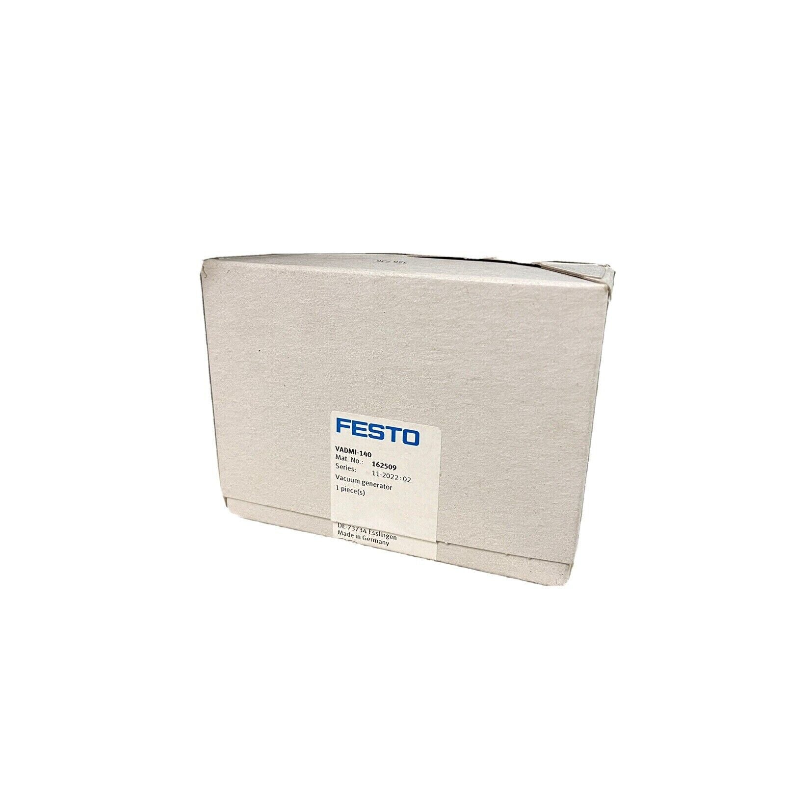 FESTO VADMI-140 Vacuum Generator in its original packaging. 162509 Series.