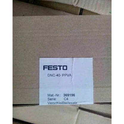 FESTO DNC-40-PPVA wear parts set in cardboard box, product packaging, Festo pneumatic cylinder spare parts