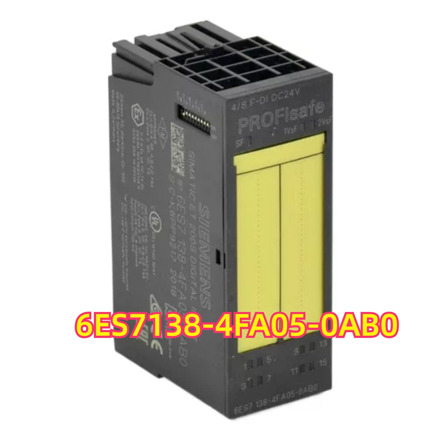 Siemens SIMATIC ET 200S 6ES7138-4FA05-0AB0 Digital Input Module with PROFlsafe, 24VDC