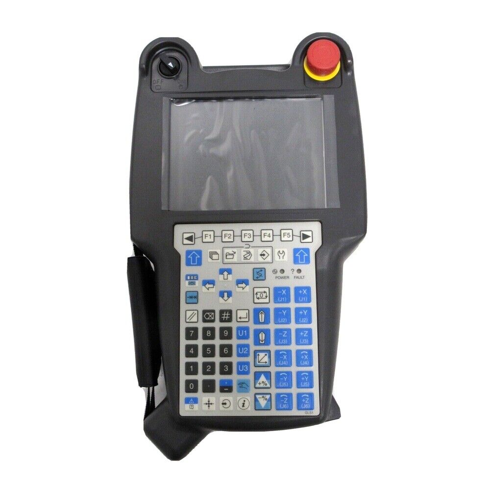 FANUC A05B-2518-C202#SGL Teach Pendant with display, buttons and emergency stop, industrial automation part