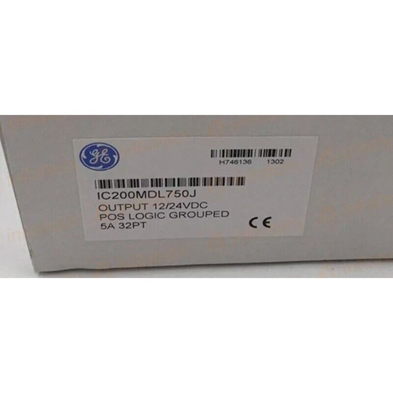 GE Fanuc IC200MDL750J PLC Module, 12/24VDC Output, POS Logic Grouped, 5A 32PT