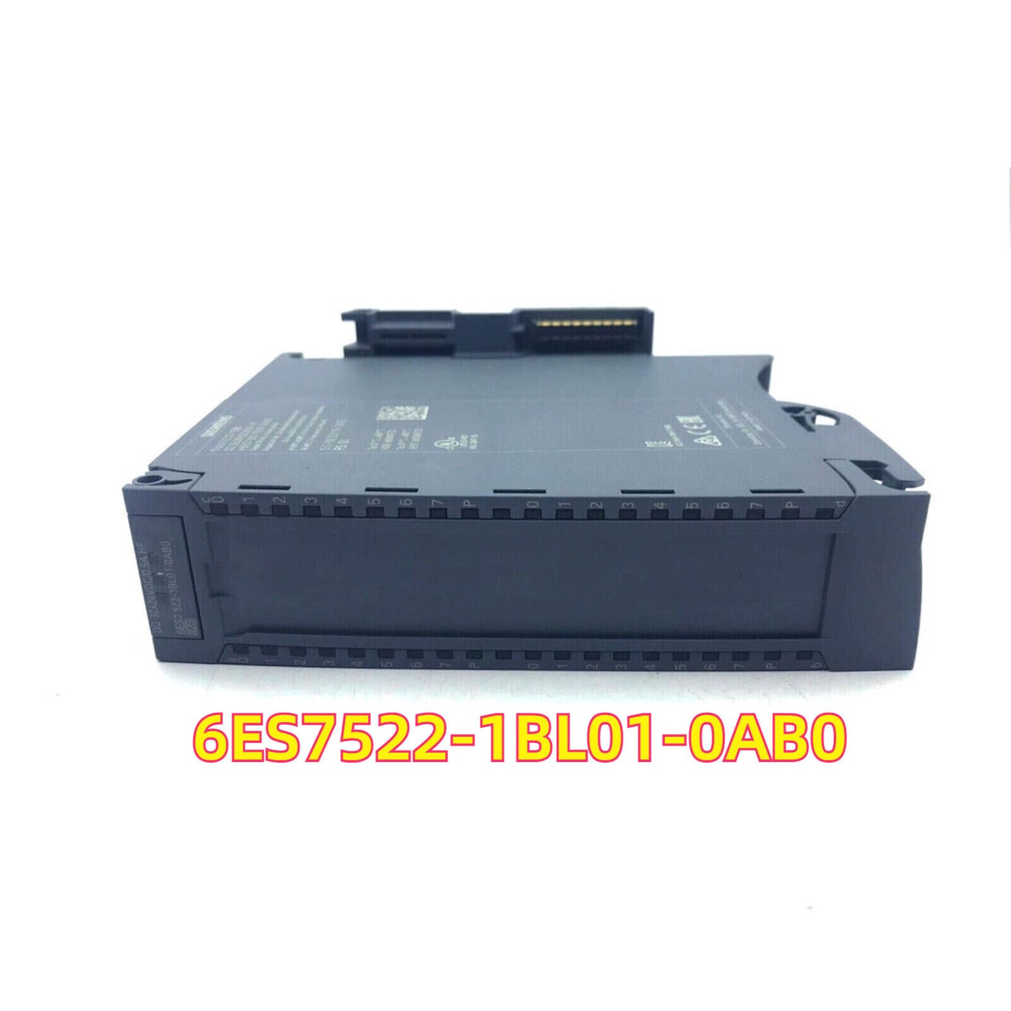 Siemens SIMATIC S7-1500 digital output module 6ES7522-1BL01-0AB0, featuring black housing and 6ES7522-1BL01-0AB0 text.