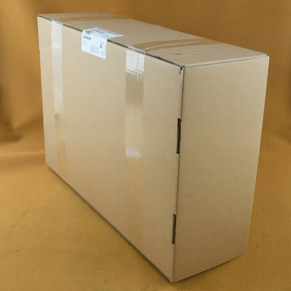 Siemens 6AV6644-0AC01-2AX1 HMI PLC product box. Brown cardboard packaging for industrial automation parts.