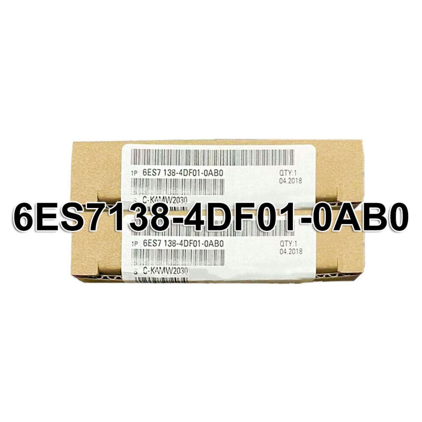 Siemens SIMATIC ET 200S 6ES7138-4DF01-0AB0 PM-E Power Modules, product label with part number and specifications displayed