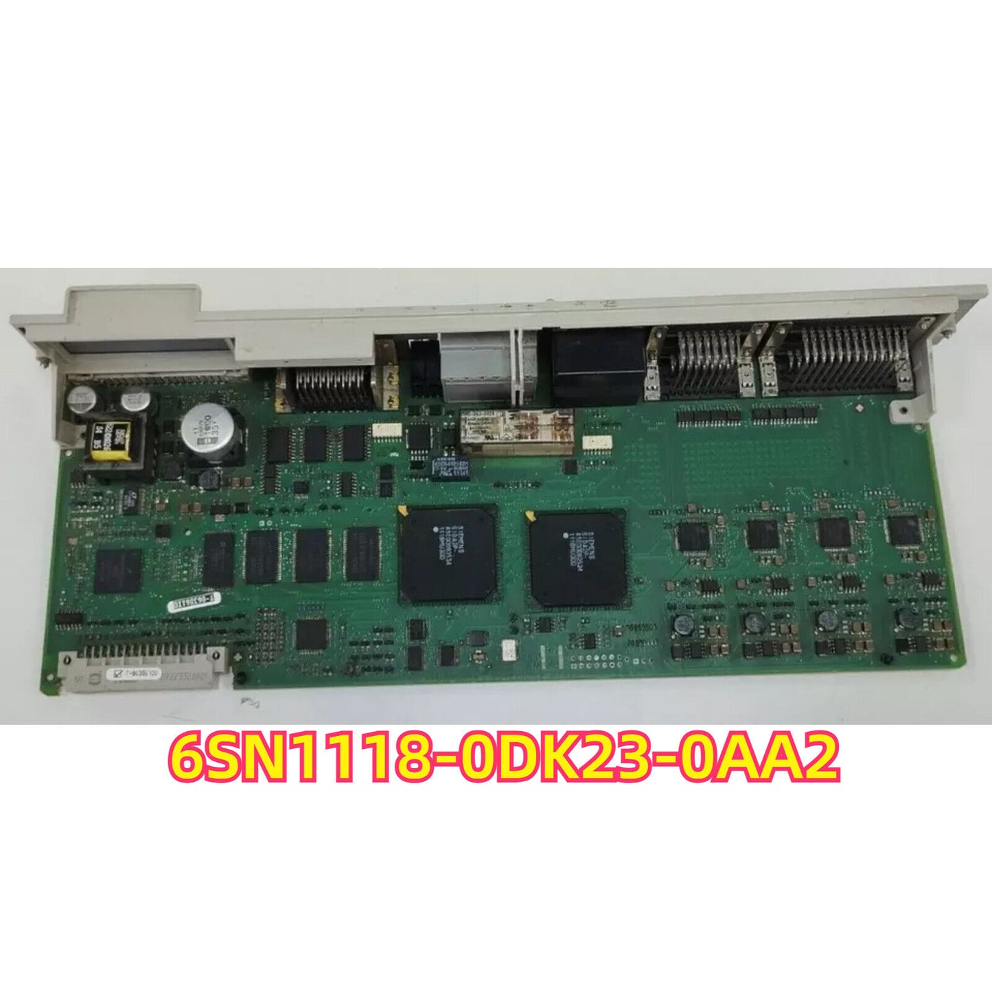 Siemens SIMODRIVE 611 Universal 6SN1118-0DK23-0AA2 control module, rack-mounted, green circuit board