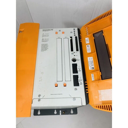 B&R Automation PC 5PC600.SX05-01, industrial panel PC with orange and black casing