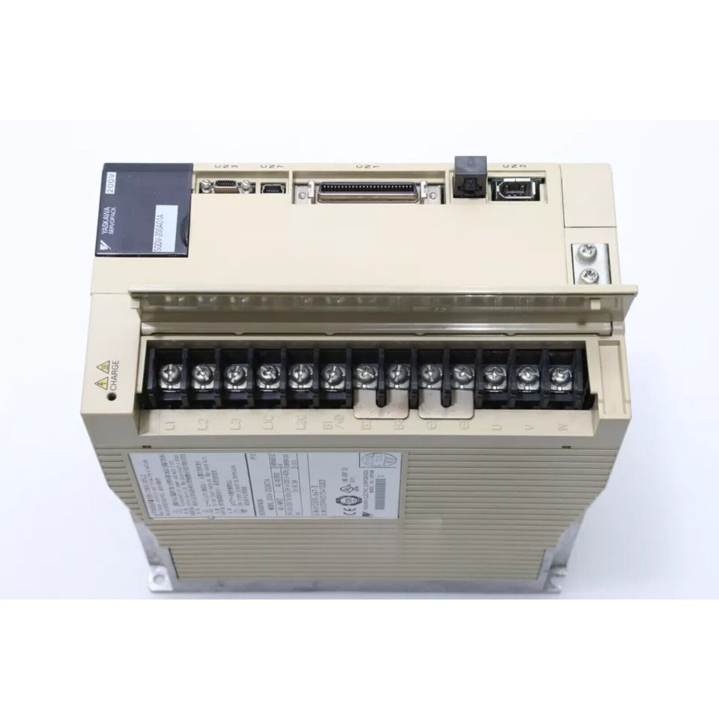 YASKAWA ServoPack SGDV-200A01A servo drive, industrial automation part, beige casing