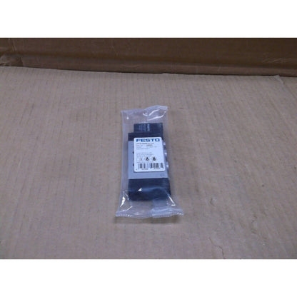 Festo CPE14-M1BH-5L-1/8 Solenoid Valve, industrial automation part in a clear plastic bag, product model 196941.