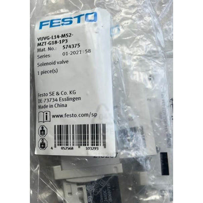 New Festo VUVG-L14-M52-MZT-G18-1P3 574375 Solenoid valve