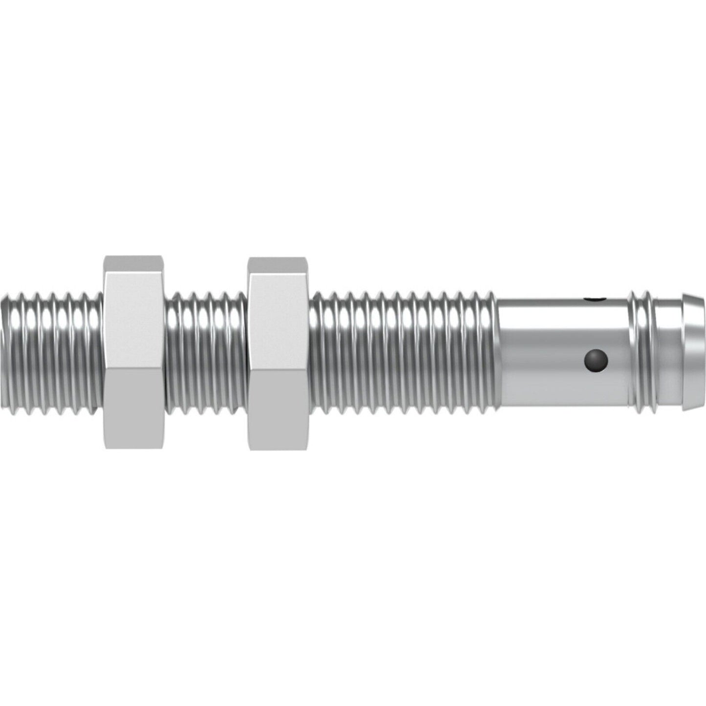 Festo SIEN-M8B-PS-S-L proximity sensor. Industrial automation component, metallic finish.