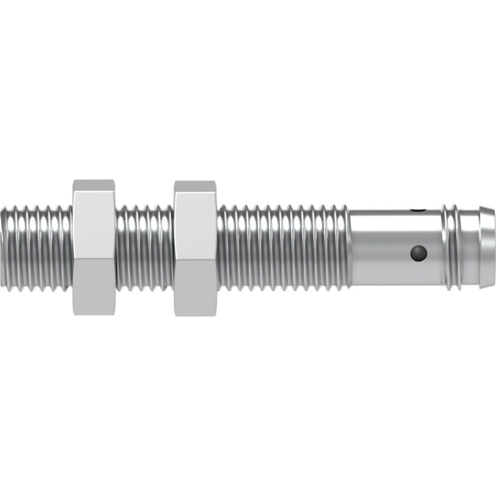 Festo SIEN-M8B-PS-S-L proximity sensor. Industrial automation component, metallic finish.