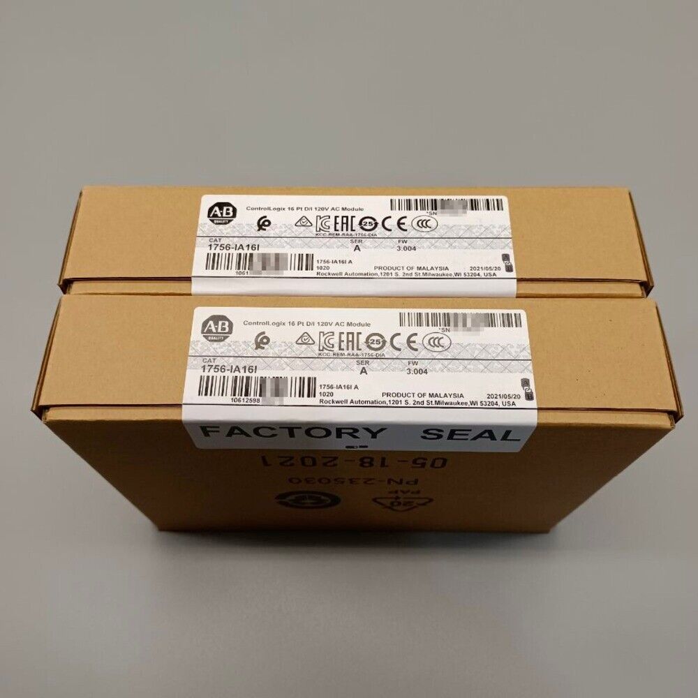 Allen-Bradley 1756-IA16I ControlLogix 16 Pt Input Module boxes, factory sealed.