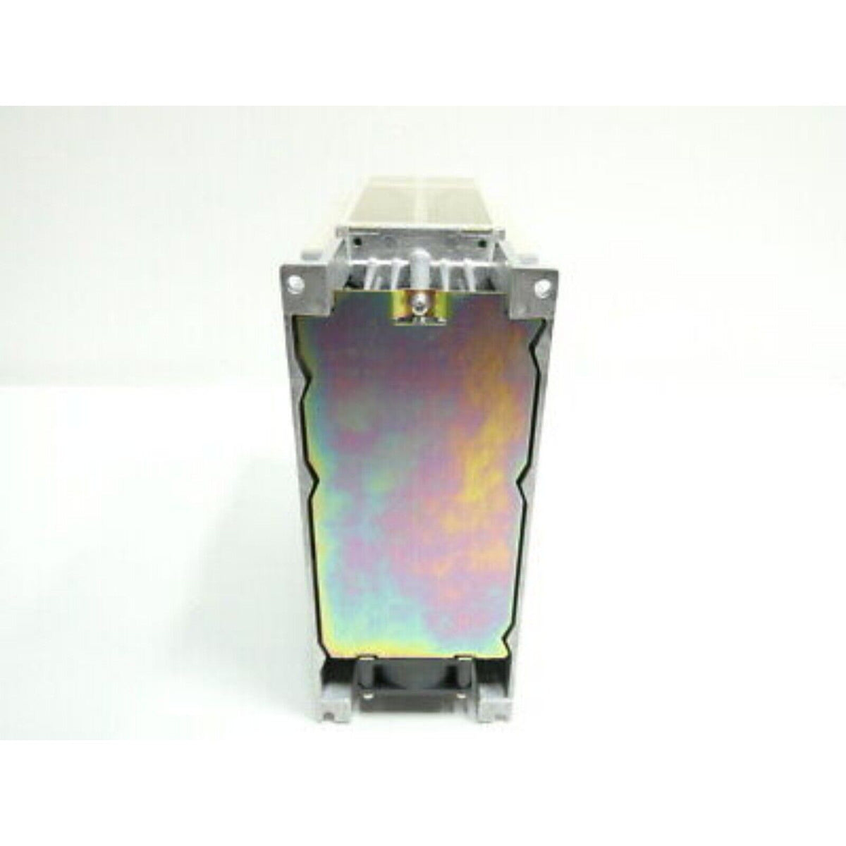 Yaskawa SGDB-05ADG servo drive unit. Metallic and beige housing. Industrial automation part.