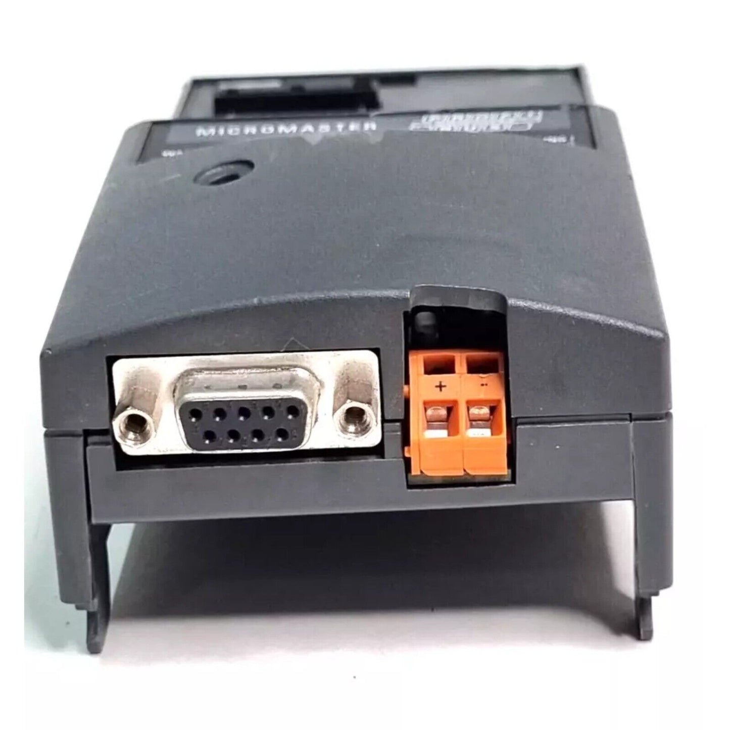 MICROMASTER 4 PROFIBUS module rear view showing connectors and labels