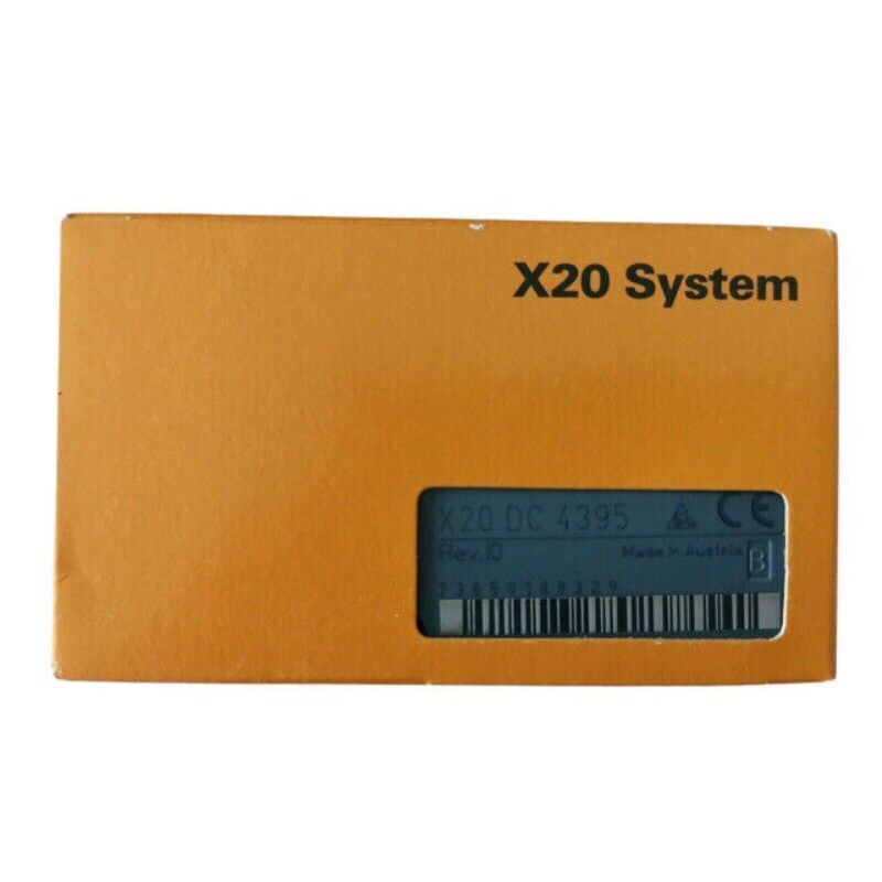 B&R X20 DC 4395 PLC Module. X20 System product image, Made in Austria.