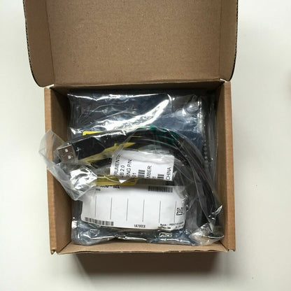 National Instruments USB-6008 I/O device in box, featuring USB 2.0 and DAQ functionality, Product of Hungary