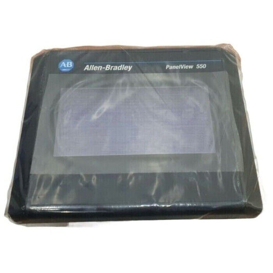 Allen-Bradley PanelView 550 Mono Touch EtherNet/IP PLC in protective packaging.