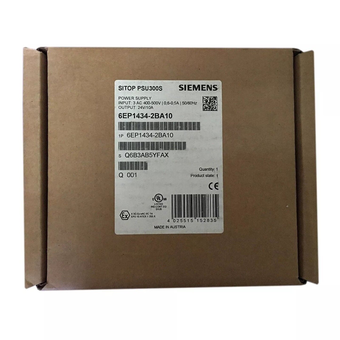 Siemens SITOP PSU300S Stabilized Power Supply 6EP1434-2BA10 PLC Module